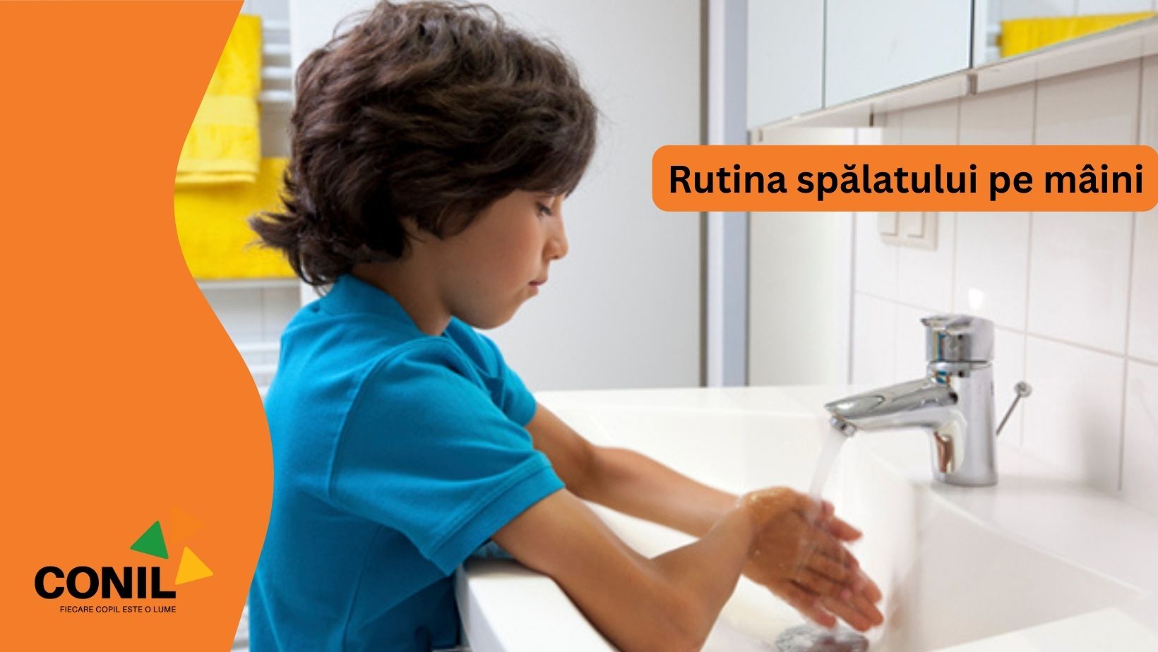 Rutina spălatului pe mâini la copii