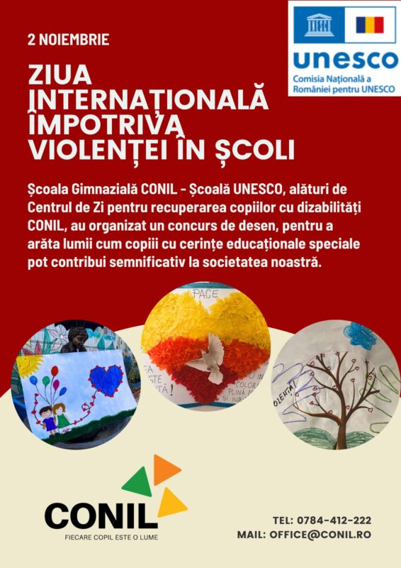 Școala Gimnazială CONIL - Școală UNESCO - ziua împotriva violenței în școli