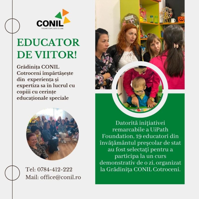Proiectul "Educator de Viitor": Încă un pas către Incluziunea Școlară