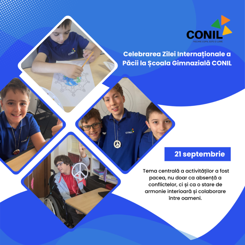 Celebrarea Zilei Internaționale a Păcii la Școala Gimnazială CONIL